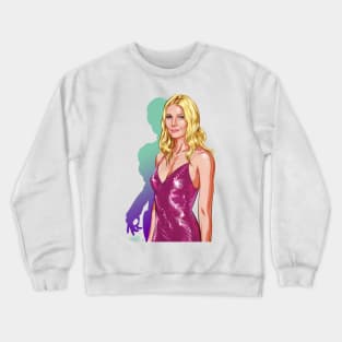 Gwyneth Paltrow - An illustration by Paul Cemmick Crewneck Sweatshirt